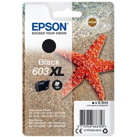 Cartuccia Epson Nero C13T03A14010